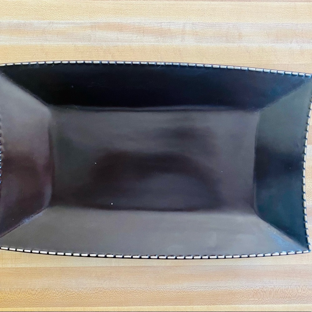 SLAH/WH Mario Batali Italian Stitch Large Rectangle Serving Platter EUC